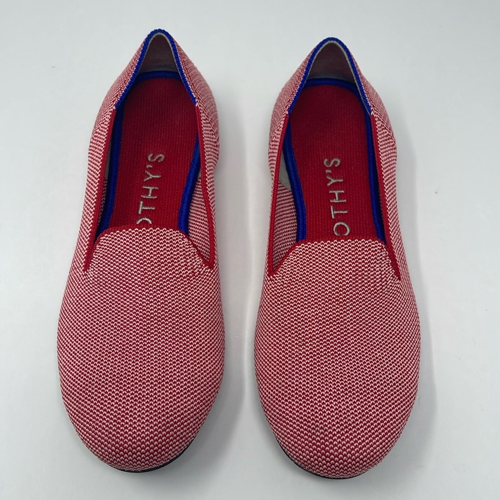ROTHY’S: Lollipop Loafers. Rare/Retired. Red/White. Size 6. Slip On